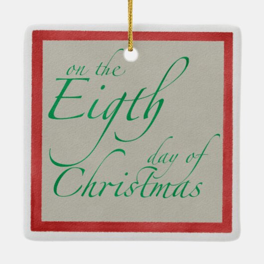 乳しぼりのクリスマスオーナメント8人 セラミックオーナメント (裏面)