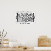 乳しぼりのトナカイ ポスター (キッチン)