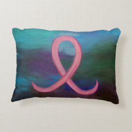 乳はっきりしたがん認識度ピンクリボン抽象芸術 アクセントクッション