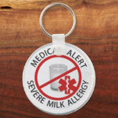 乳アレルギー キーホルダー (正面)