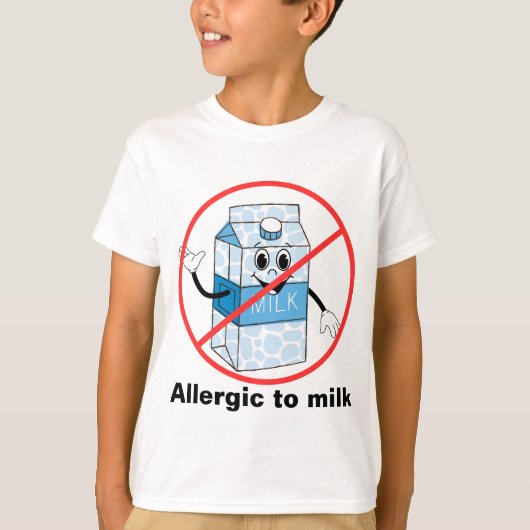 乳アレルギー Tシャツ (正面)