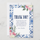 乳イタリアン腫ミアベイビーシャワーサンキューカード サンキューカード (正面)