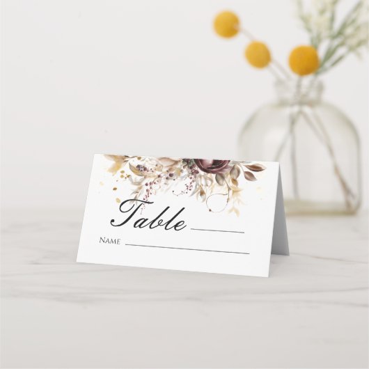 乳エレガント質座席表 プレイスカード (正面)