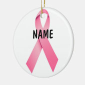 乳カスタムがんクリスマス記念碑 セラミックオーナメント (左)