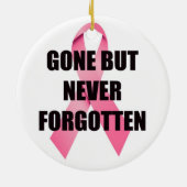 乳カスタムがんクリスマス記念碑 セラミックオーナメント (裏面)