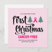 乳カスタムがん無初めてのクリスマス シーズンカード (正面/裏面)