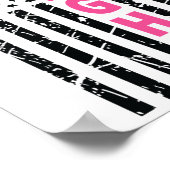 乳サバイバーアメリカ国旗の乳がん患者 ポスター (角)