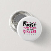 乳パーソナライズされたがんおもしろい引用文 缶バッジ (正面&裏面)