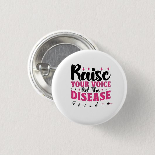 乳パーソナライズされたがんおもしろい引用文 缶バッジ (正面&裏面)