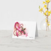 乳パーソナライズされたがん聖祈りの言葉 カード (黄色い花)