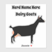 乳パーソナライズされたヤギ農場 シール (シート)
