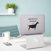 乳パーソナライズされたヤギ農場 シール (デスク上のノートパソコン)
