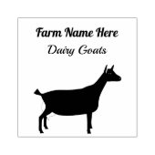 乳パーソナライズされたヤギ農場 ラバースタンプ (インプリント)