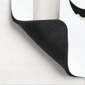 乳パーソナライズされた口ひげ マウスパッド (コーナー)