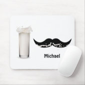 乳パーソナライズされた口ひげ マウスパッド (マウス)