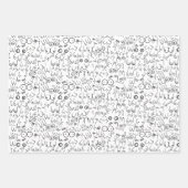 乳ミニマル女デザイン包装紙シート ラッピングペーパーシート (正面2)