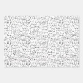 乳ミニマル女デザイン包装紙シート ラッピングペーパーシート (正面)