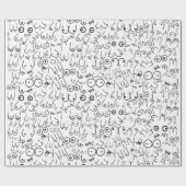 乳ミニマル女デザイン包装紙 ラッピングペーパー (フラット)