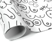 乳ミニマル女デザイン包装紙 ラッピングペーパー (ロールコーナー)