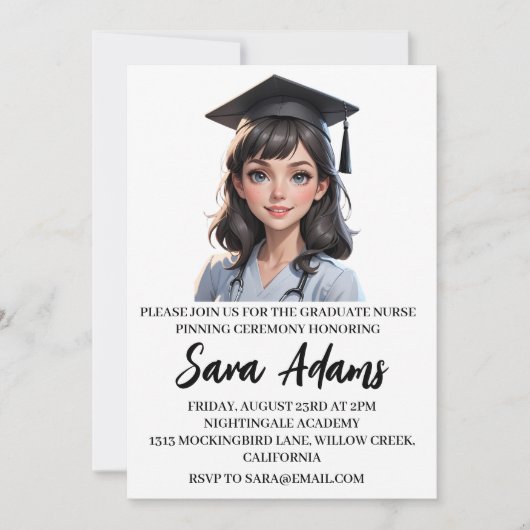 乳モダンシンプル養兼式招待状 招待状 (正面)