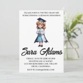 乳モダンシンプル養兼式招待状 招待状 (スタンド正面)