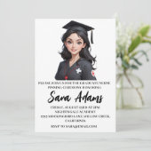 乳モダンシンプル養兼式招待状 招待状 (スタンド正面)