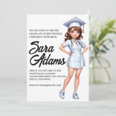 乳モダンシンプル養兼式招待状 招待状 (スタンド正面)