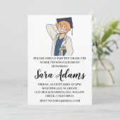 乳モダンシンプル養兼式招待状 招待状 (スタンド正面)