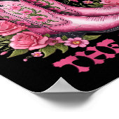 乳与えがんブーツ女性のカーボーイがん粟粒 ポスター (角)