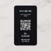 乳乳カスタムQR名刺 名刺 (裏面)