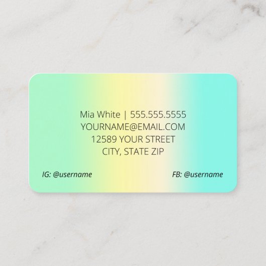 乳乳 名刺 (裏面)