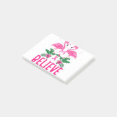乳信じ癌認識度フラミンゴTシャツ ポストイット (アングル)