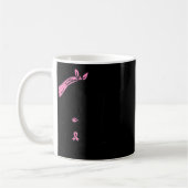 乳信じ癌認識度Wと闘うリベッター コーヒーマグカップ (左)