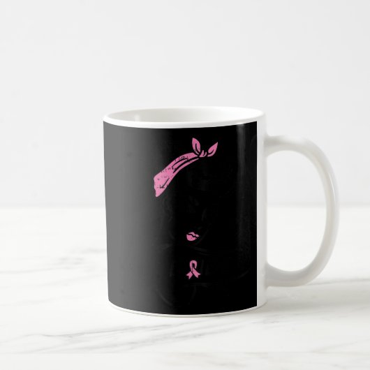 乳信じ癌認識度Wと闘うリベッター コーヒーマグカップ (右)