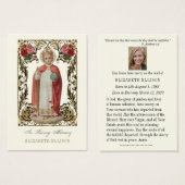 乳児のプラハ葬儀祈りの言葉カード (正面&裏面)