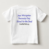 乳児のロゴのワイシャツ2は味方しました ベビーTシャツ (裏面)