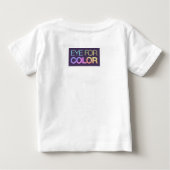 乳児の長い休暇のための目 ベビーTシャツ (裏面)