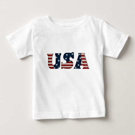 乳児のUSA Tシャツ (正面)