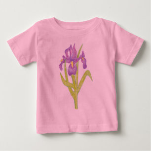 乳児アイリス付きシャツ ベビーTシャツ