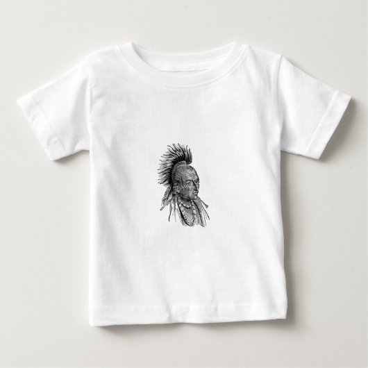 乳児インディアンシャツ ベビーTシャツ (正面)