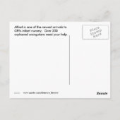 乳児オランウタンイン子供部屋 ポストカード (裏面)