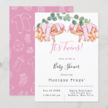 乳児ガールオンモミーの腕それは双子の赤ちゃんシャワー