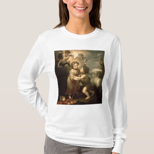 乳児キリストおよび洗礼者ヨハネ Tシャツ (正面)