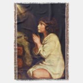 乳児サミュエル祈りの言葉毛布 スローブランケット (正面縦)