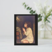 乳児サミュエルat祈りの言葉_ポートレート ポストカード (スタンド正面)