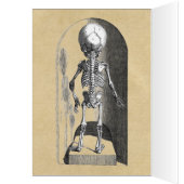 乳児スケルトンフロント/バックハロウィーンカード (内側 (左))