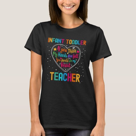 乳児トドラー先生の感謝の週に戻るS Tシャツ (正面)