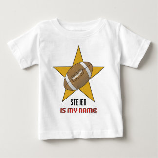 乳児パーソナライズされたのサッカースターTシャツ ベビーTシャツ
