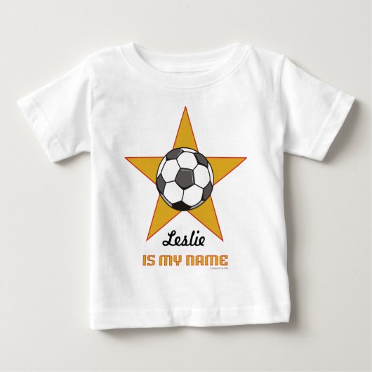 乳児パーソナライズされたのスターシャツ ベビーTシャツ (正面)