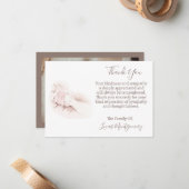 乳児ベビー葬儀写真ありがとう悔やみや弔慰 ノートカード (正面/裏面インサイチュ)